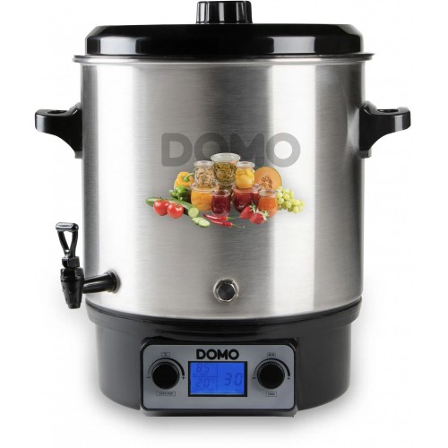 DOMO Zavařovací hrnec nerezový s LCD - 2 otvory - plast kohout (27 l / 2000W) DO42328PC DOMO Zavařovací hrnec nerezový s LCD - 2 otvory - plast kohout (27 l / 2000W) DO42328PC