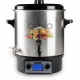 DOMO Zavařovací hrnec nerezový s LCD - 2 otvory - nerez kohout (27 l / 2000W) DO42329PC