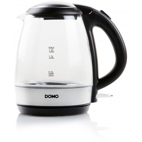 DOMO Rychlovarná konvice skleněná (1,2l / 2200W) DO9218WK DOMO Rychlovarná konvice skleněná (1,2l / 2200W) DO9218WK