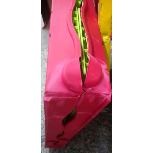 VÝPRODEJ KETER FOLDABLE PLAYHOUSE dětský domek, žlutá/červená/modrá 17202656 POŠKOZENÝ!!!