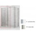 Villeroy & Boch Subway Sprchový kout Walk-in Zaoblený základní prvek 88,6x200, pochromováno