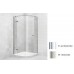 Villeroy & Boch Subway Sprchový kout 100x190, čtvrtkruh, levý, s 1 dveřmi, pochromováno