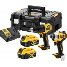 DeWALT DCK2062M2T Combo sada DCD709 + DCF809 (18V, 2 x 4,0Ah) kufr TSTAK