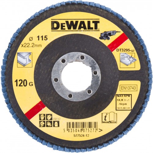 DeWALT DT3294 Brusný lamelový kotouč na kov 115 mm, plochý, 80G