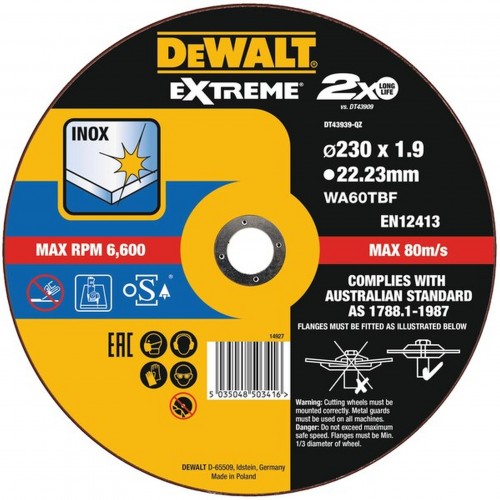 DeWALT DT43939 řezný kotouč na nerez 230 mm