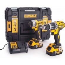 DeWALT DCK266P2 Aku. sada vrtačka DCD796 +rázový utahovák DCF887 1/4" (18V/2x5,0Ah)+TSTAK