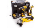 DeWALT DCK383P2T Aku Kombo sada 18V DCD796 + DCF887 + DCG412, 18V XR 2x5,0AH, TSTAK