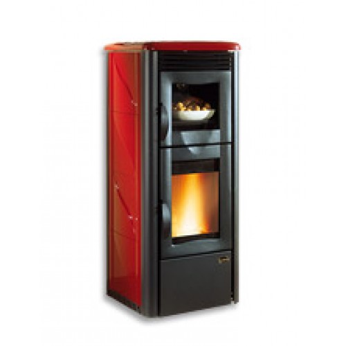 Extraflame Krbová kamna na pelety Delizia Forno 12 kW bordo