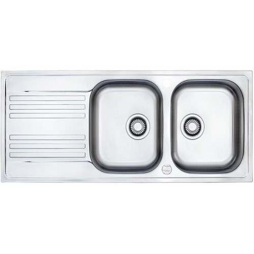 Franke Euroform EFL 621, 1160x475 mm, nerezový dvoudřez, tkaná struktura 101.0060.611