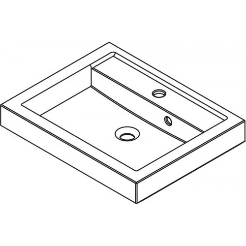 SAPHO MARIOKA ELS60 ELISE litý mramor umyvadlo 60x8x48cm, bílé SAPHO MARIOKA ELS60 ELISE litý mramor umyvadlo 60x8x48cm, bílé