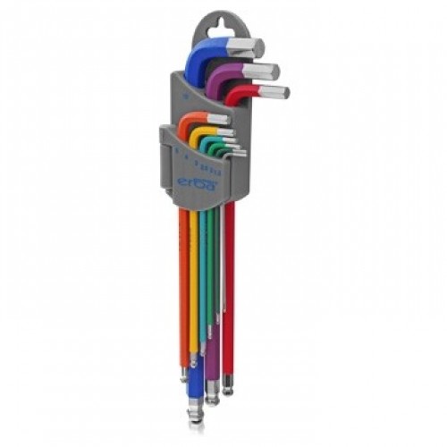 ERBA Imbusy Barevné 9 ks 1,5-10 mm prodloužené ER-46021