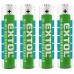 EXTOL ENERGY baterie nabíjecí, 4ks, AAA (HR03), 1,2V, 1000mAh, NiMh, 42060