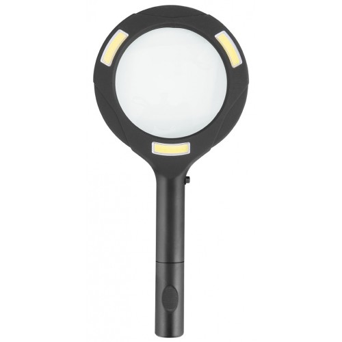EXTOL LIGHT lupa se světlem 80lm, 5x zvětšení, 3x0,5W COB LED 43159