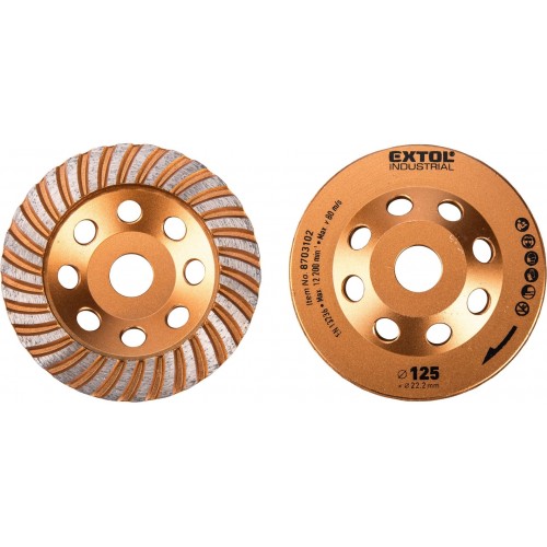 EXTOL INDUSTRIAL kotouč diamantový brusný lamelový, O 125x22,2mm 8703102 EXTOL INDUSTRIAL kotouč diamantový brusný lamelový, O 125x22,2mm 8703102