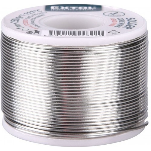 EXTOL PREMIUM drát pájecí trubičkový Sn 99,3%/0,7%Cu, Ř1mm, 250g 8732007 EXTOL PREMIUM drát pájecí trubičkový Sn 99,3%/0,7%Cu, Ř1mm, 250g 8732007