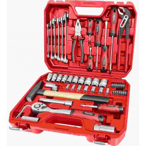 EXTOL PREMIUM sada nářadí 55ks, 1/4" a 1/2" 8818420