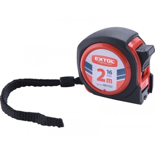 EXTOL PREMIUM metr svinovací, 2m, šířka pásku 16mm 8821032 EXTOL PREMIUM metr svinovací, 2m, šířka pásku 16mm 8821032