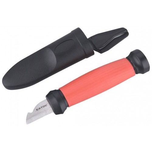EXTOL PREMIUM nůž na odizolování kabelů oboubřitý,s plast. pouzdrem, 155/120mm 8831101