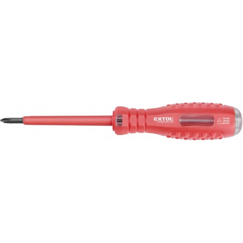 EXTOL PREMIUM zkoušečka napětí 110-250V, PH1 (+), 160mm 8831204