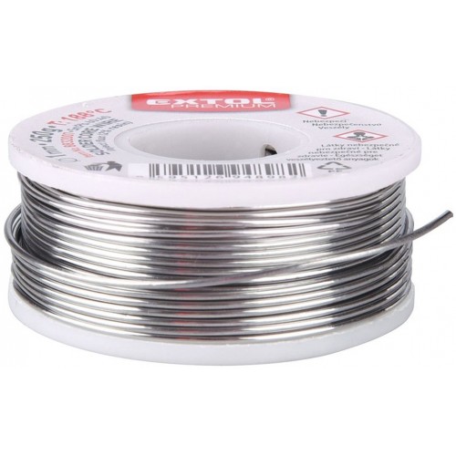 EXTOL PREMIUM drát pájecí trubičkový Sn60/Pb40, Ř1mm, 100g 8832003 EXTOL PREMIUM drát pájecí trubičkový Sn60/Pb40, Ř1mm, 100g 8832003