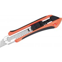 EXTOL PREMIUM Nůž ulamovací s kovovou výstuhou a zásobníkem, 18mm Auto-lock 8855023