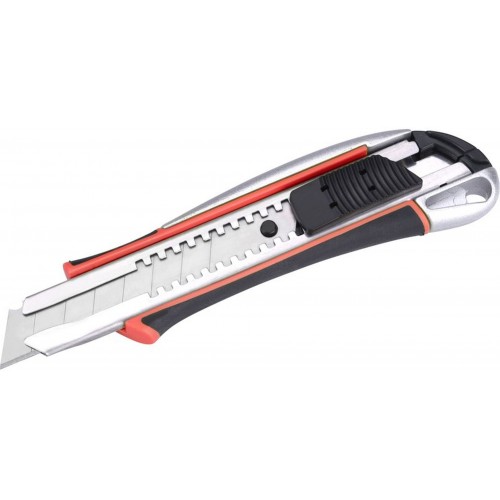 EXTOL PREMIUM Nůž ulamovací kovový s výstuhou, 18mm Auto-lock 8855024 EXTOL PREMIUM Nůž ulamovací kovový s výstuhou, 18mm Auto-lock 8855024
