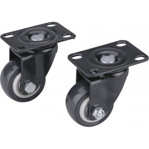 EXTOL PREMIUM kolečka otočná s PVC obručí, sada 2ks, průměr 40mm 8856011