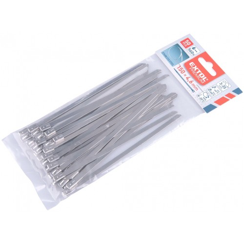 EXTOL PREMIUM pásky stahovací NEREZ, 150x4,6mm, 50ks 8856273 EXTOL PREMIUM pásky stahovací NEREZ, 150x4,6mm, 50ks 8856273