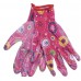 EXTOL LADY zahradní nylonové rukavice polomáčené, velikost 7" 8856669