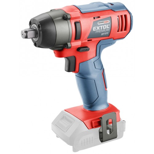 EXTOL PREMIUM utahovák rázový 1/2" aku SHARE20V, 180Nm, 20V Li-ion, bez baterie a nabíječky 8891811