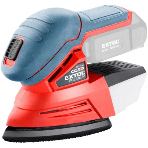 EXTOL PREMIUM bruska vibrační delta aku SHARE20V, 20V Li-ion, bez baterie a nabíječky 8891845 EXTOL PREMIUM bruska vibrační delta aku SHARE20V, 20V Li-ion, bez baterie a nabíječky 8891845