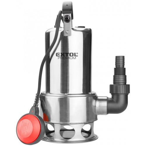 EXTOL PREMIUM čerpadlo ponorné kalové, nerezové tělo, 1100W, 1600l/h, 15m kabel 8895016