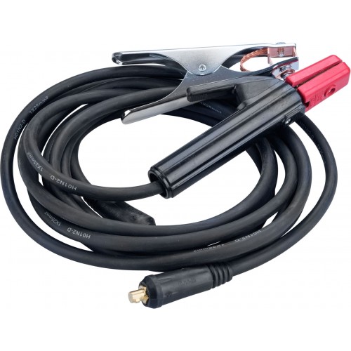 EXTOL PREMIUM kabely svařovací, sada 2ks, 25mm2, 3m, 10-25, kleště 200A, guma 8898225