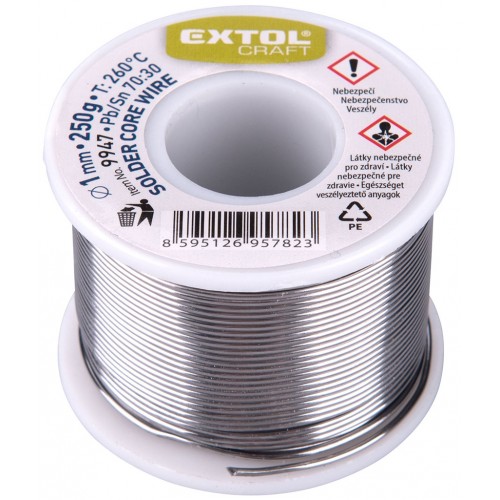 EXTOL CRAFT cín pájecí Ø 1mm, 250g 9947