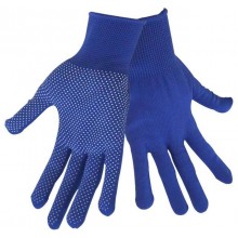 EXTOL CRAFT rukavice z polyesteru s PVC terčíky na dlani, velikost 8" 99713