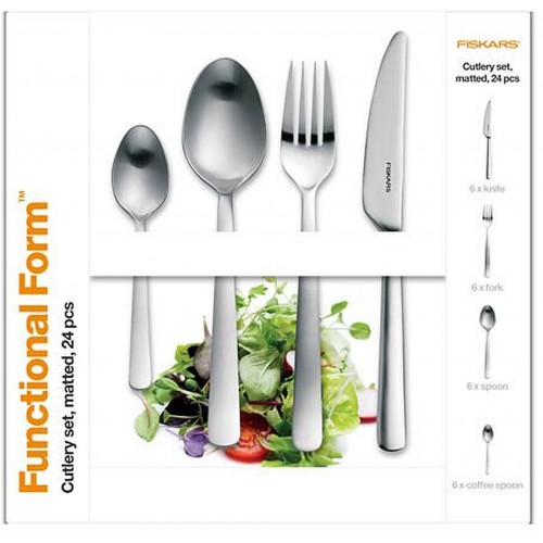 Fiskars Souprava příborů 24 ks, matné provedení 1071624