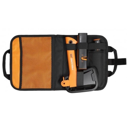 Fiskars Kempingová sada sekera, nůž, ostřič 1025441