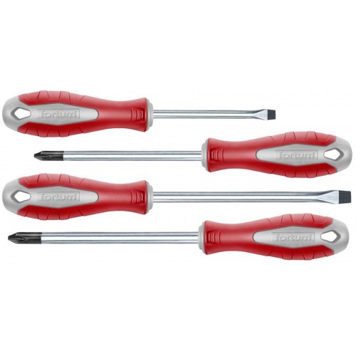 FORTUM šroubováky, sada 4ks, 2x(-),2x(PH), S2 4740920 FORTUM šroubováky, sada 4ks, 2x(-),2x(PH), S2 4740920