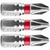 FORTUM-KITO hrot křížový phillips, sada 3ks, PH 2x25mm, S2 4741202