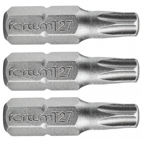 FORTUM hrot TORX, sada 3ks, T 27x25mm, S2 4741427