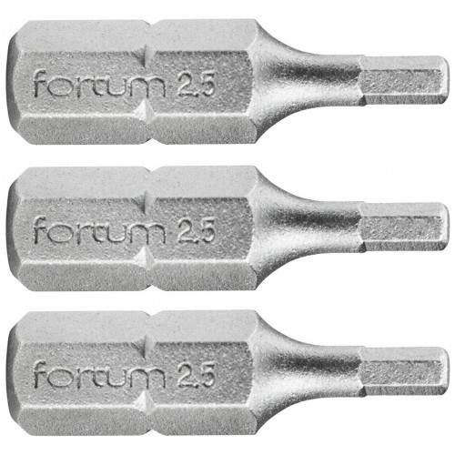 FORTUM hrot imbus sada 3ks, H 2,5x25mm, S2 4741503