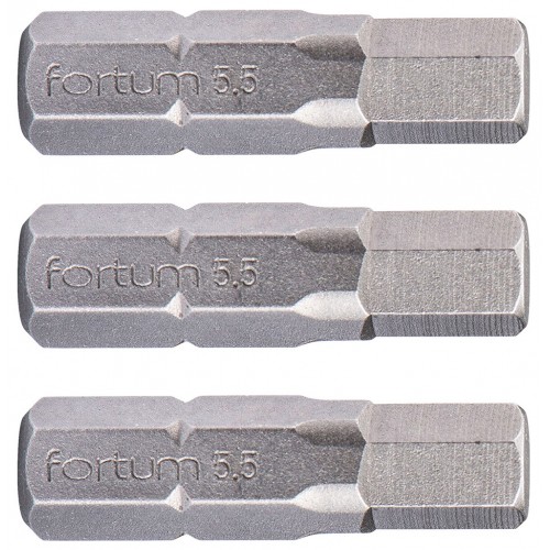 FORTUM hrot imbus sada 3ks, H 5,5x25mm, S2 4741507