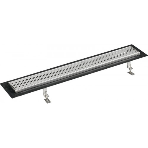 FLOW 67 nerezový kanálek s krycím roštem, do prostoru 670x150mm FLOW 67 nerezový kanálek s krycím roštem, do prostoru 670x150mm
