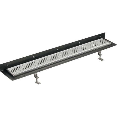 CORNER 87 nerezový kanálek s krycím roštem, ke zdi 870x130mm CORNER 87 nerezový kanálek s krycím roštem, ke zdi 870x130mm