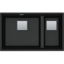 Franke Kubus 2 KNG 120/2, 760x460 mm, Fragranitový dřez, Onyx 125.0529.871