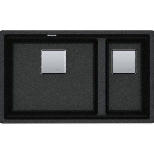 Franke Kubus 2 KNG 120/2, 760x460 mm, Fragranitový dřez, Onyx 125.0529.871