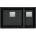Franke Kubus 2 KNG 120/2, 760x460 mm, Fragranitový dřez, Onyx 125.0529.871