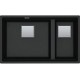 Franke Kubus 2 KNG 120/2, 760x460 mm, Fragranitový dřez, Onyx 125.0529.871