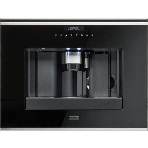 Franke Mythos FMY 45 CM XS Vestavný kávovar, Černé sklo/Nerez 131.0627.473