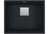 Franke Kubus 2 KNG 110-52, 560x460 mm, Fragranitový dřez, Matná černá 125.0670.898